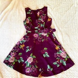 Plum Floral Small sleeveless midi by Darling
